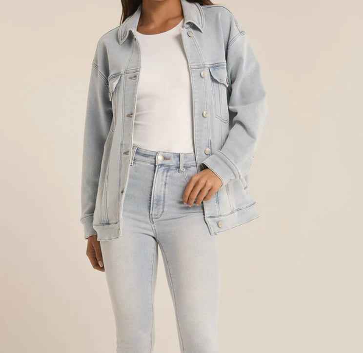 Z supply - Miles Denim Jacket Sun Bleached Indigo