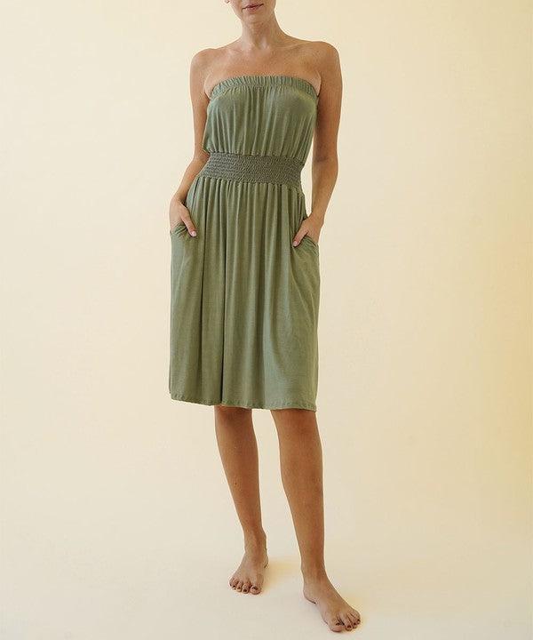 BAMBOO TUBE DRESS KNEE LENGTH - Pikemla