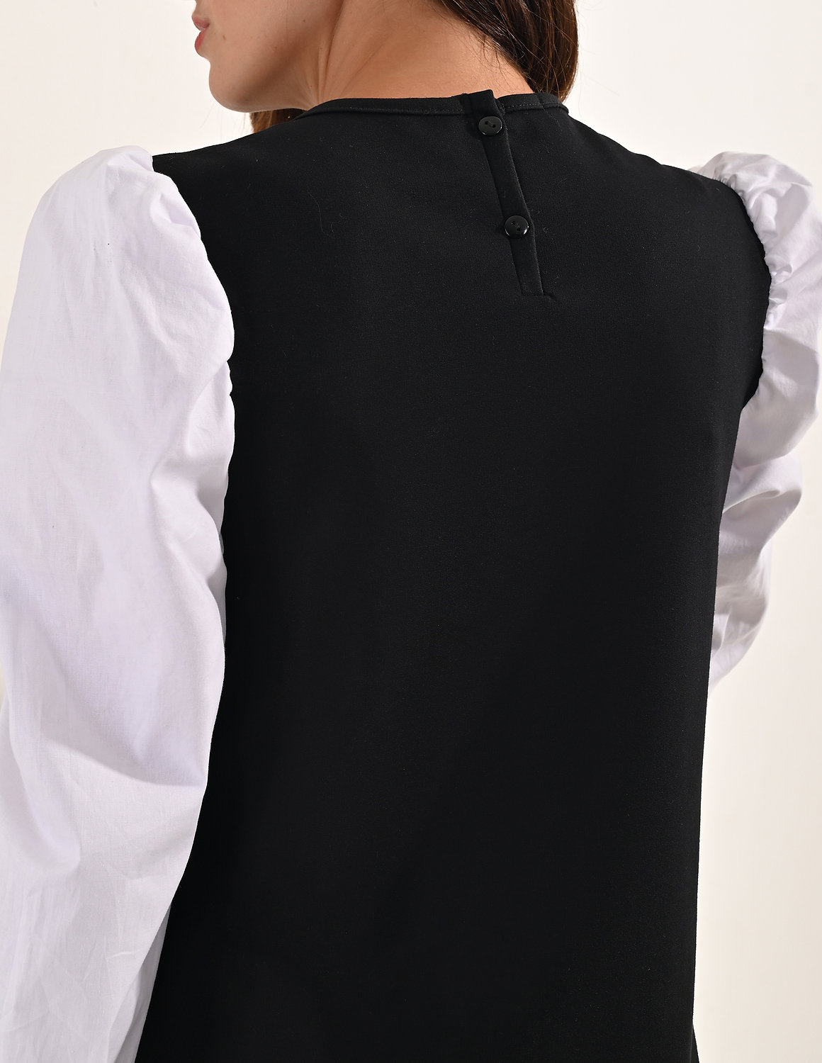 Bubbled Long Sleeve Knee Length Dress