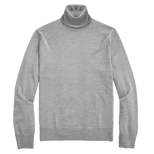 Men’s Solid Turtleneck Sweater