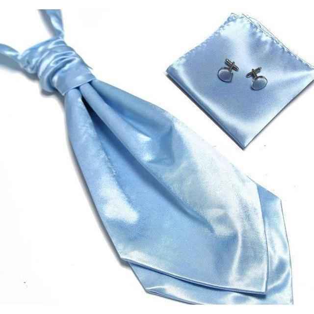 Ascot/Cravat Tie, Cufflinks & Pocket Square/Handkerchief Set