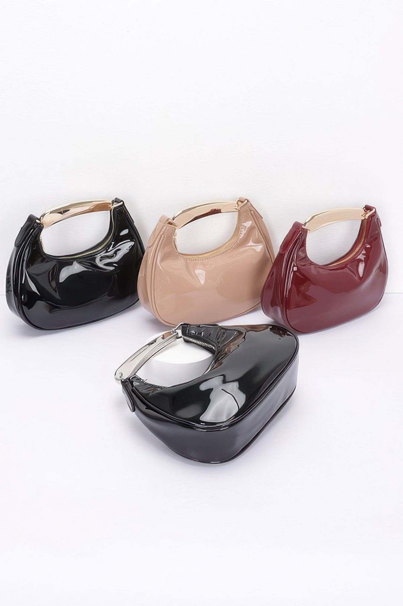 Enamel Metal Handle Bag - Pikemla