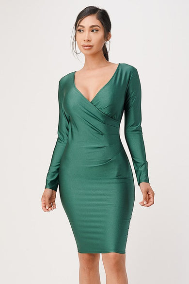 Long Sleeve Midi Dress - Pikemla