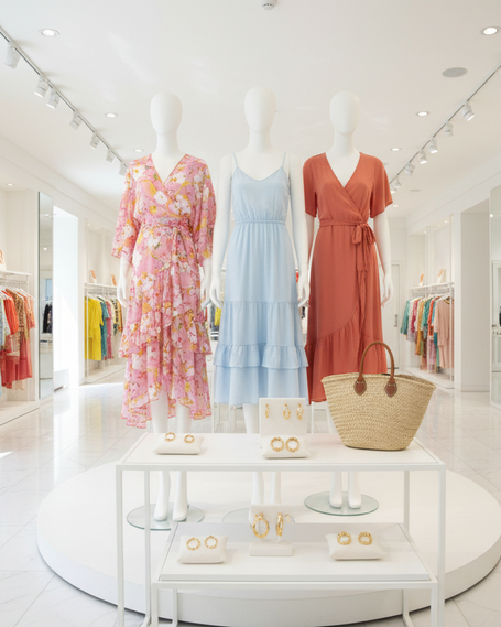 Spring Summer Boutique Display
