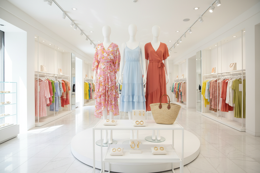 Spring Summer Boutique Display