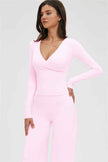 The Twirl Long Sleeve T-shirt New Straight Leg Pants 2-Piece Set