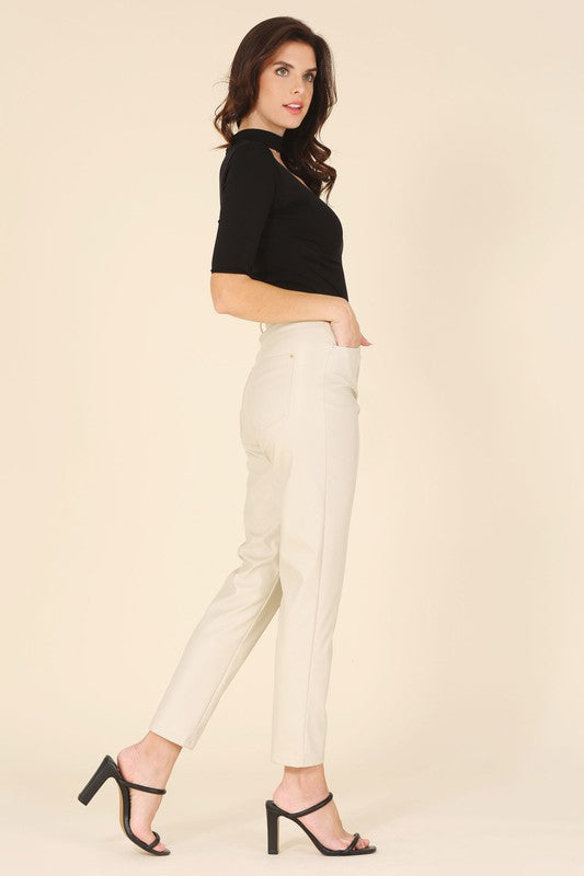 Vegan leather pants - Pikemla