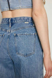CHILL Pleat Straight Ankle Jeans HJ133 [FINAL SALE]