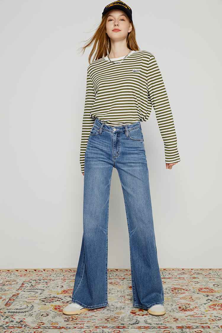 Angeles High Rise Baggy Jeans HJ103