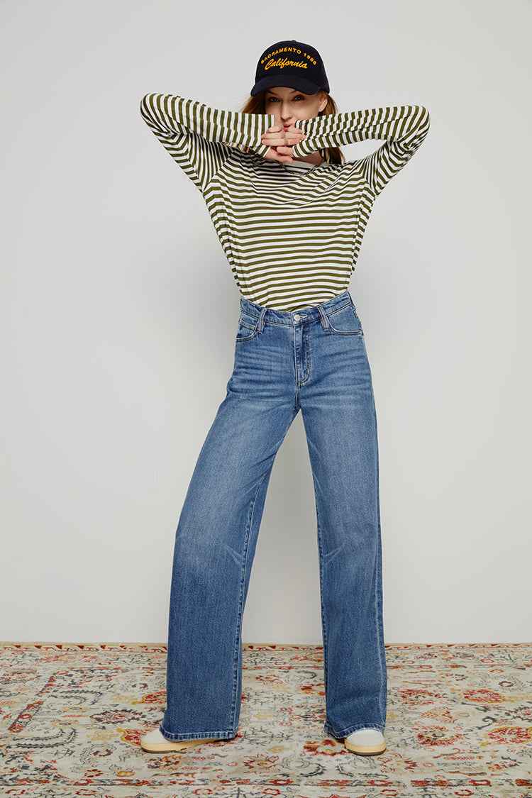 Angeles High Rise Baggy Jeans HJ103