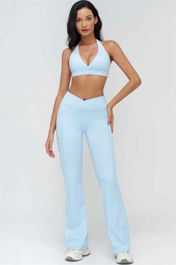 The BoldFit Sports Bra Flared Leggings 2-Piece Set