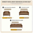 Luxury Anti- Cat Scratch Sofa Cover - Chenille Fabric Couch Protector