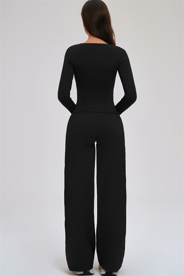The Twirl Long Sleeve T-shirt New Straight Leg Pants 2-Piece Set