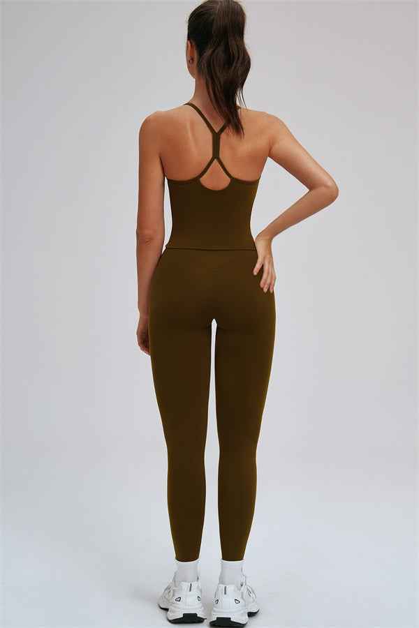 The Svelte Cross Back Tank Top Leggings 2-Piece Set