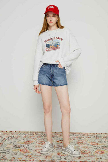 High Rise Denim Shorts HJ167 [FINAL SALE]