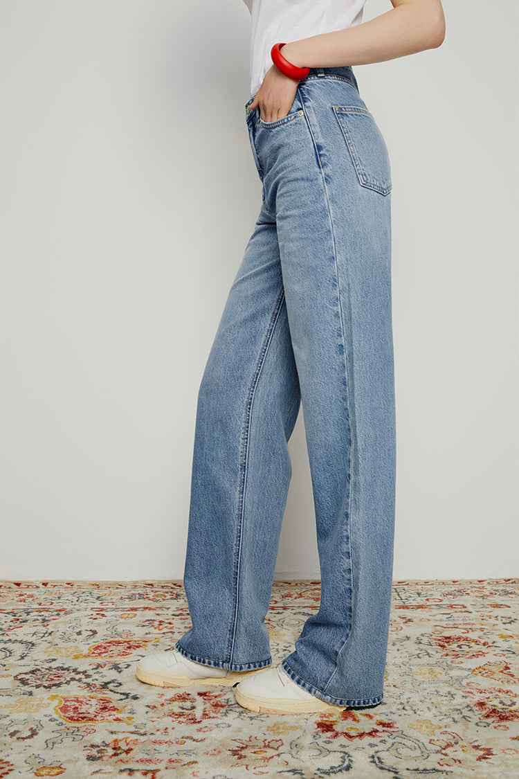 Coney Island Whitefish High Rise Wide Jeans HJ007