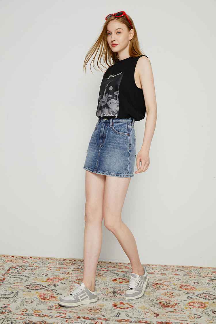 80'S Vintage Mini Skirt HJ168