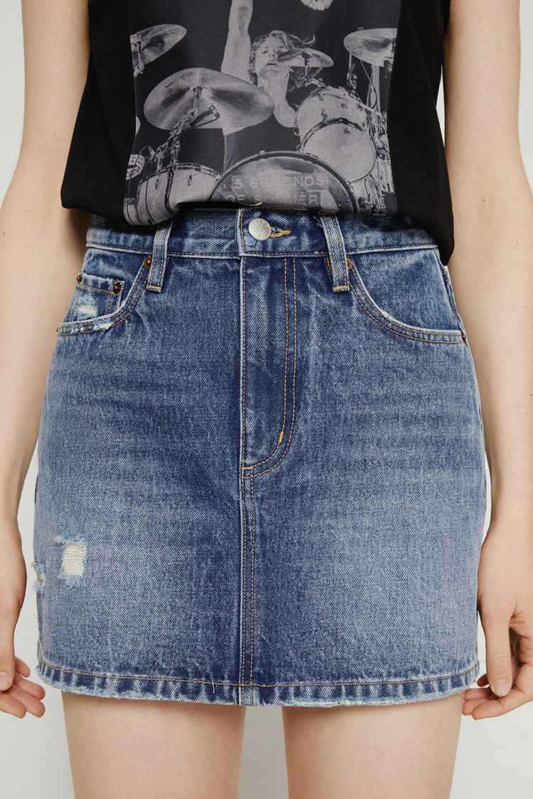 80'S Vintage Mini Skirt HJ168