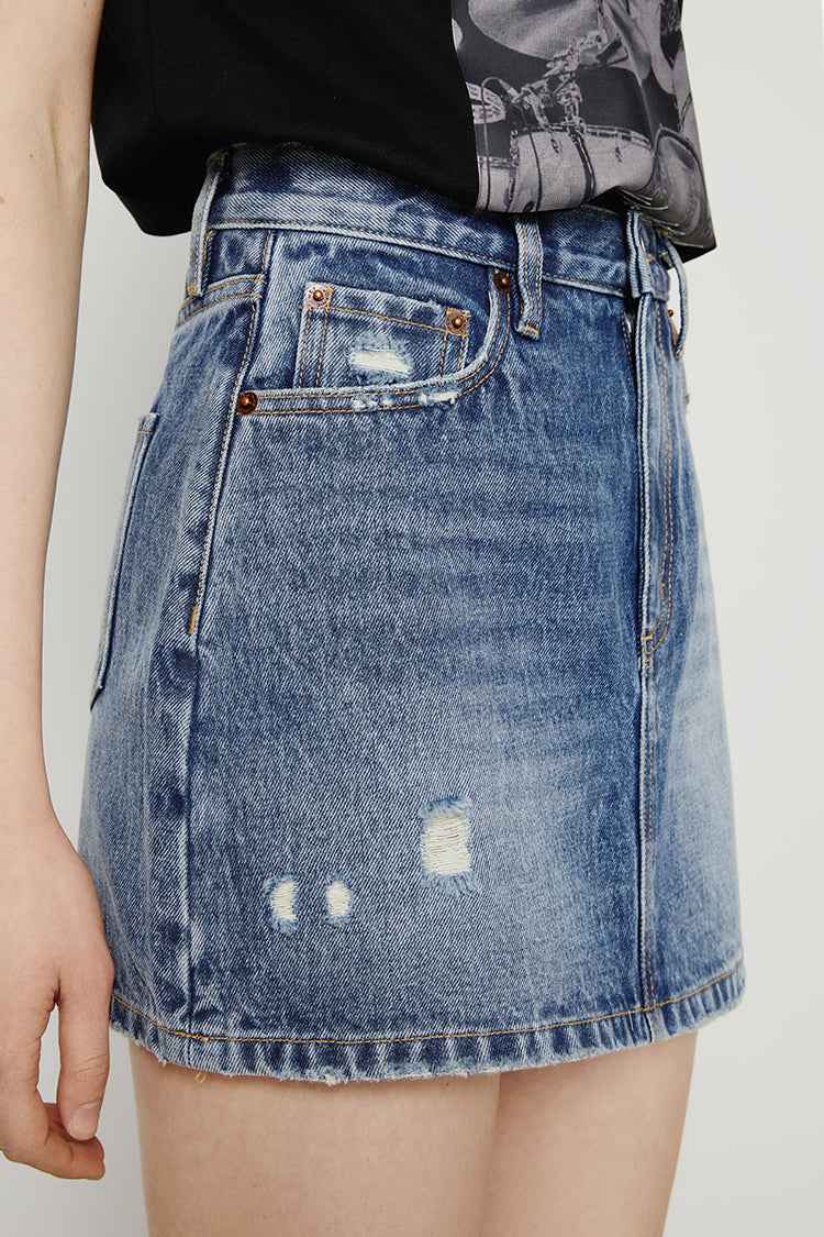 80'S Vintage Mini Skirt HJ168