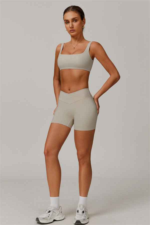 The Halo Sports Bra Shorts 2-Piece Set