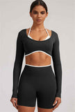 The Elevate New Long Sleeve Crop top
