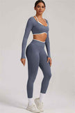 The Elevate New Long Sleeve Crop top Leggings 2-Piece Set