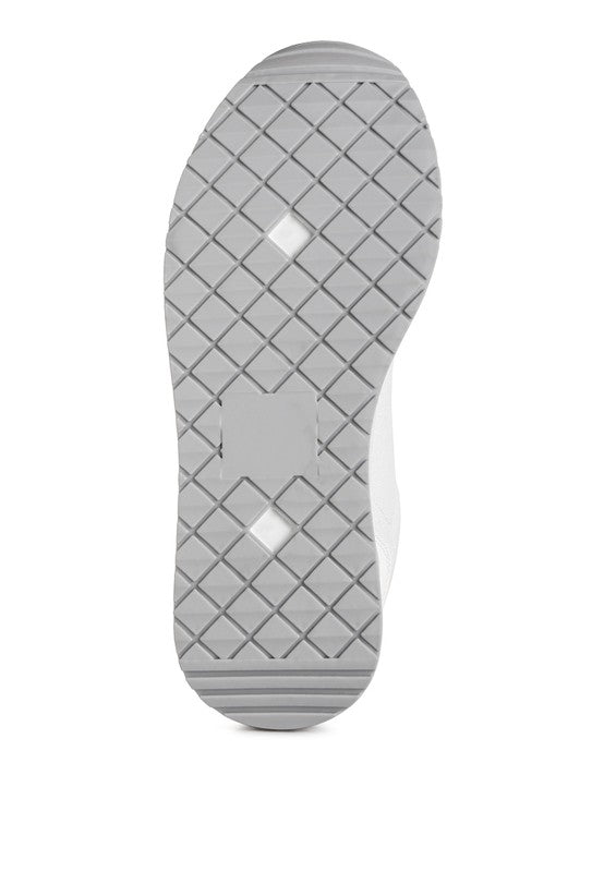 Mailys Metallic Panel Platform Sneakers - Pikemla