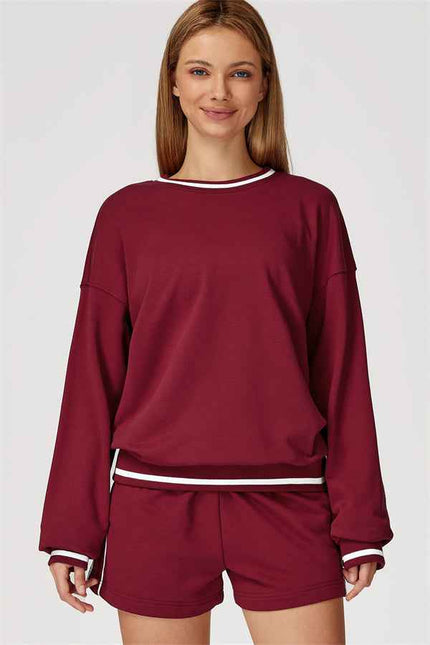 The Amara Sweatshirt Lounge Shorts 2-Piece Set