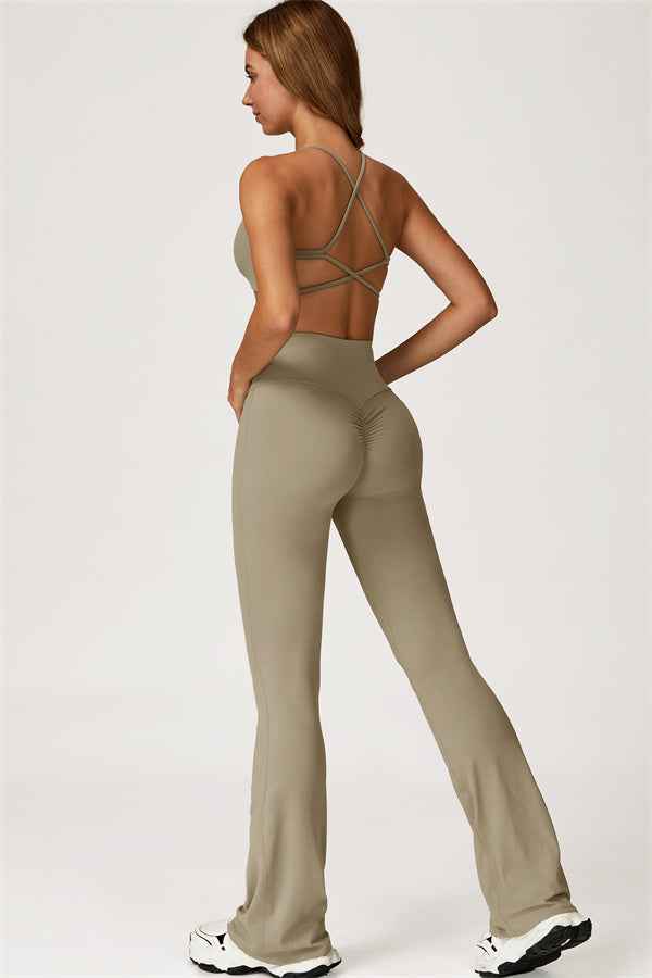 The Lily Sports Bra Flared Leggings 2-Piece Set