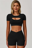 The Lavish Cut-out Crop Top