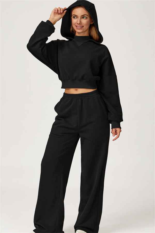 The Axis Crop Hoodie