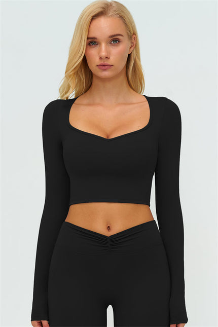 The Lushness Long Sleeve Crop top
