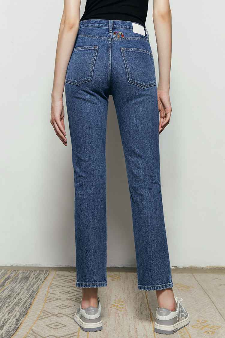 Activity Grrrl High Rise Kick Crop Jeans HJ017