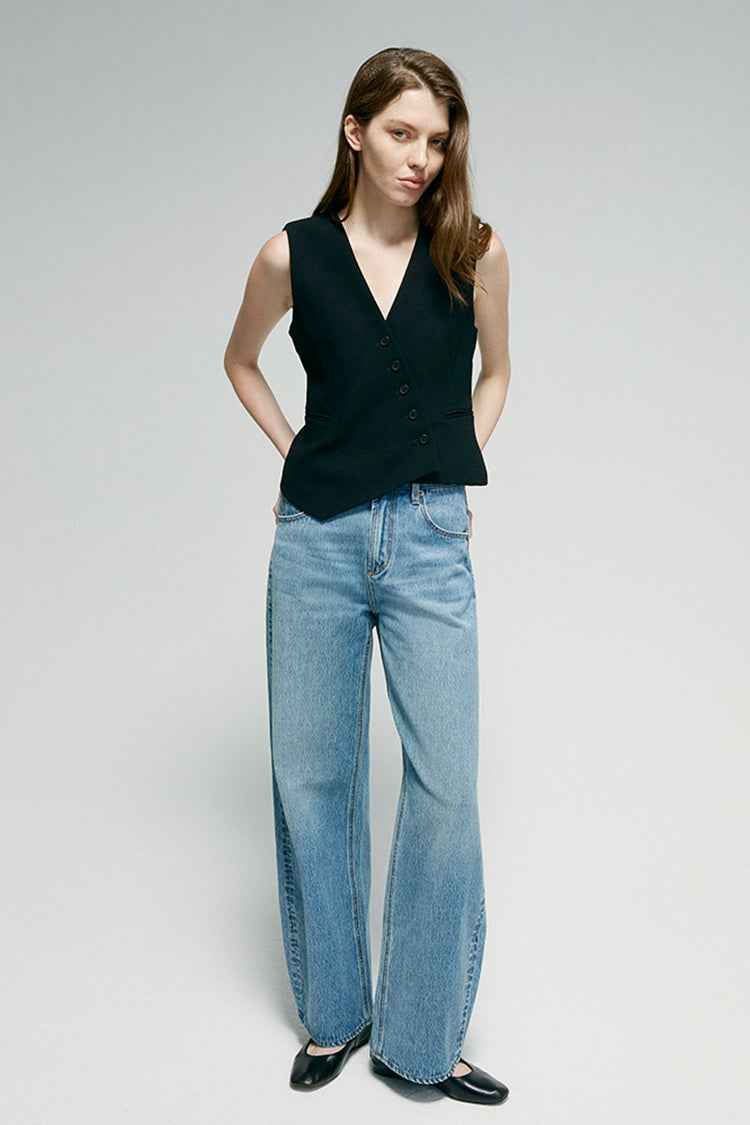 Slope Curve Jeans HJ039