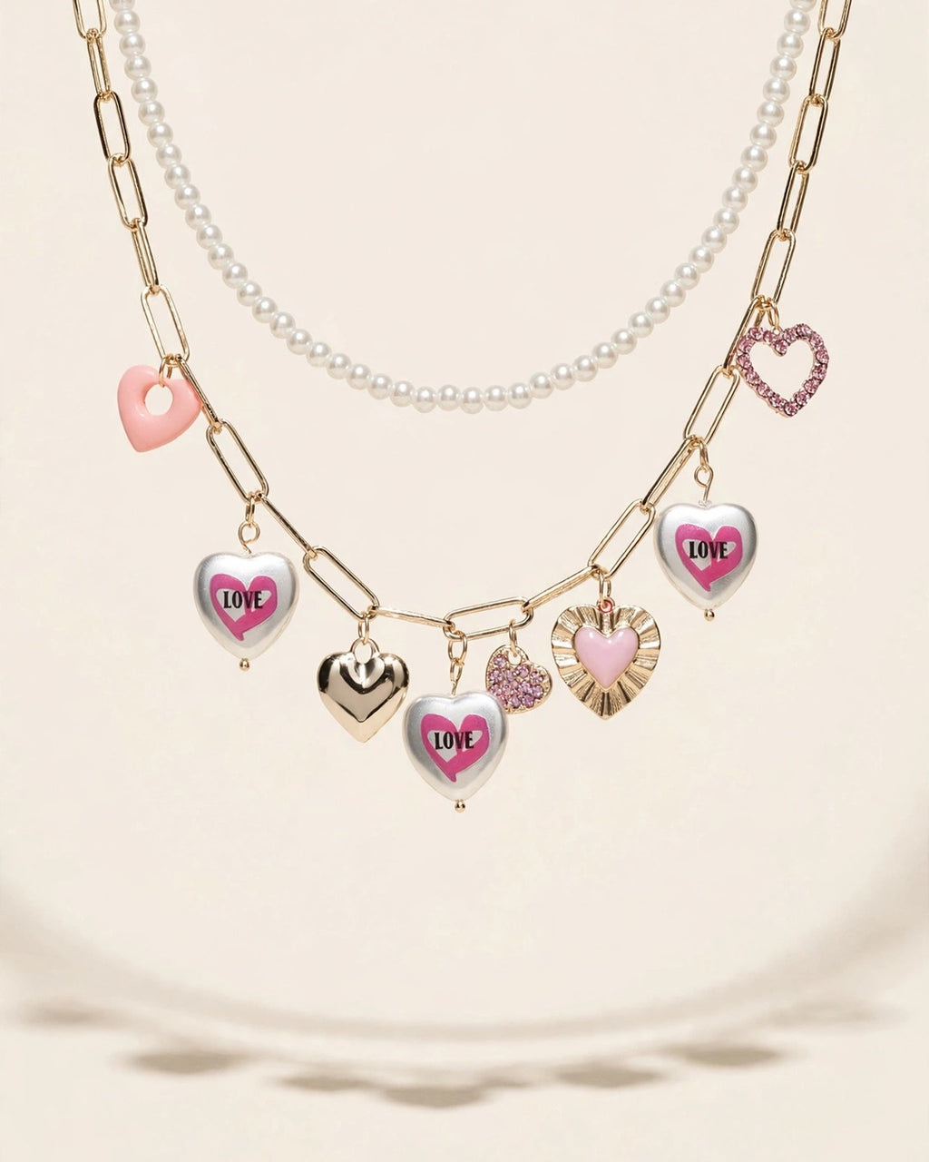 Heart Charms Necklace