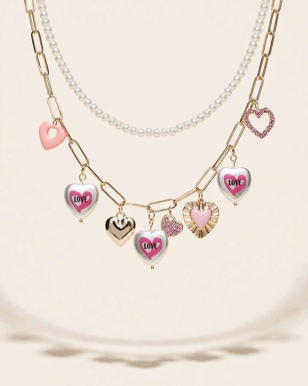 Heart Charms Necklace