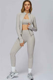 The Radiance Jacket Sports Bra Leggings 3-Piece Set