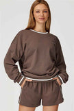 The Amara Sweatshirt Lounge Shorts 2-Piece Set