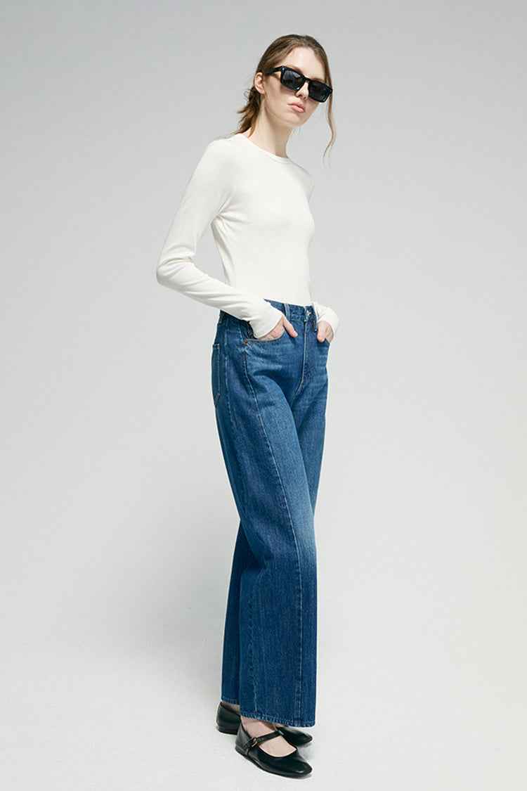 Crush Curve Ankle Jeans HJ052