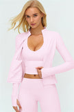 The Twirl Zip Jacket Halter Tank Top New Straight Leg Pants 3-Piece Set