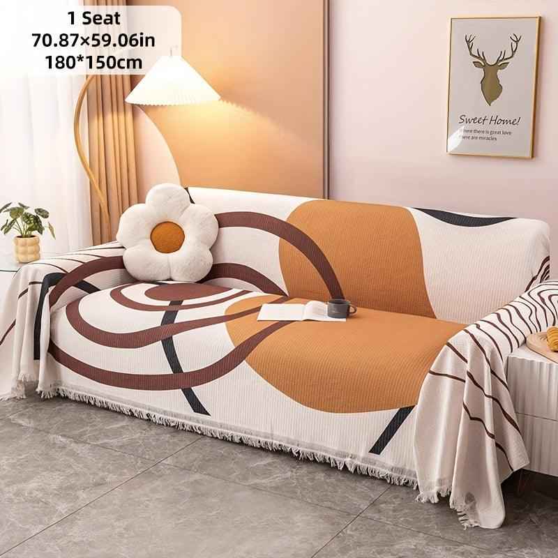 Vintage Slipcovers Couch | Plush Sofa Throw Cover for All Seasons