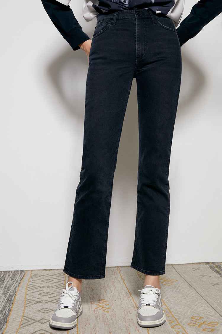 Activity Grrrl High Rise Kick Crop Jeans HJ017