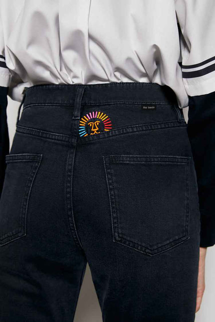 Activity Grrrl High Rise Kick Crop Jeans HJ017