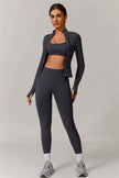 The Nova Luxe Jacket Sports Bra Leggings 3-Piece Set