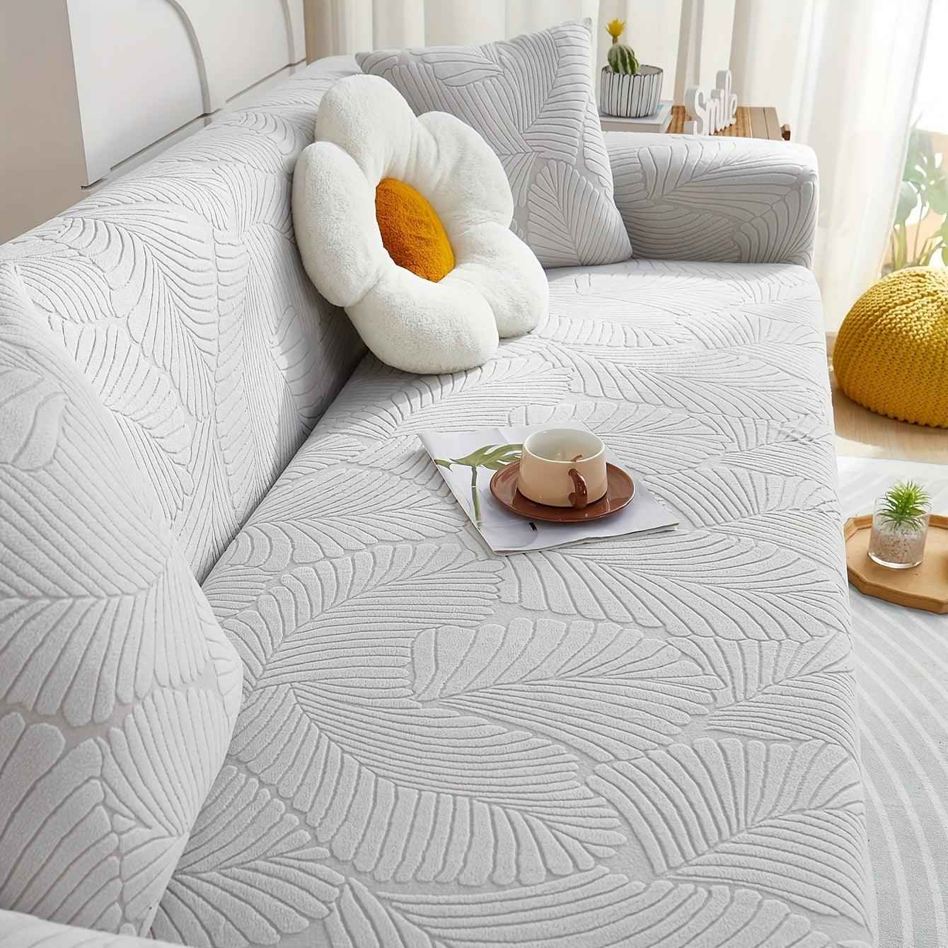 Premium Stretch Gray Couch Cover | Durable, Non-Slip & Versatile