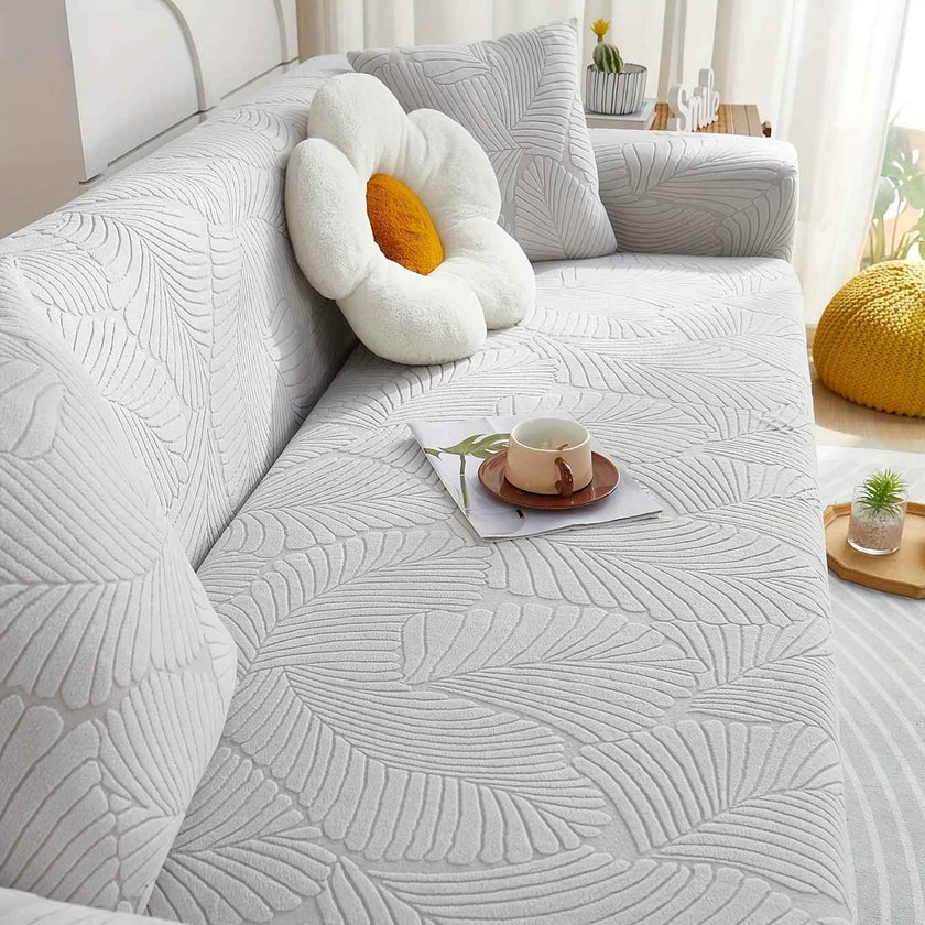 Premium Stretch Gray Couch Cover | Durable, Non-Slip & Versatile