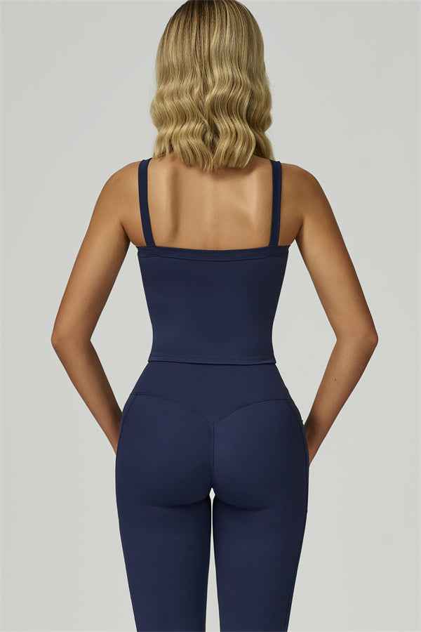 The Flourish Crop Tank Flared Leggings 2-Piece Set
