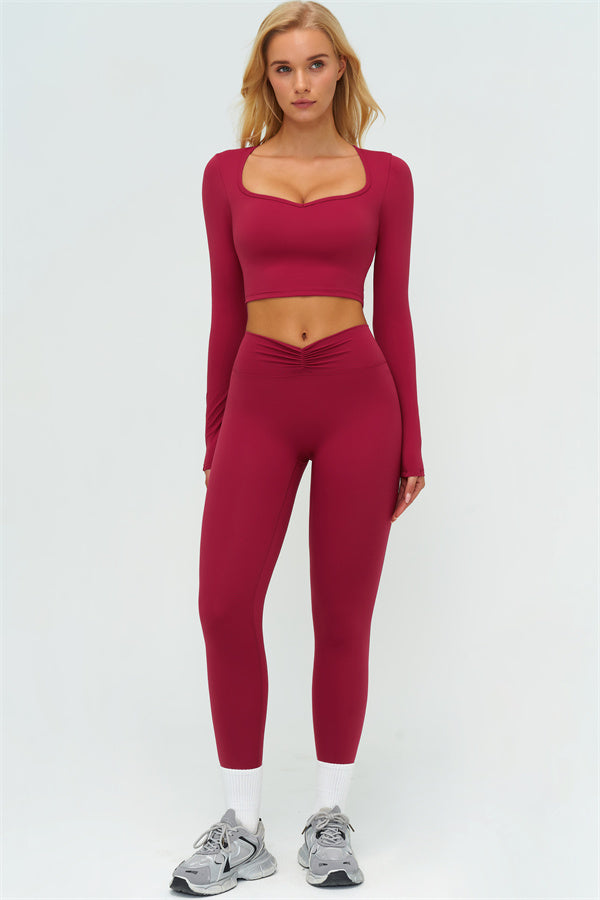 The Lushness Long Sleeve Crop top