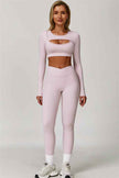 The Lavish Long Sleeve Cut-out Crop Top