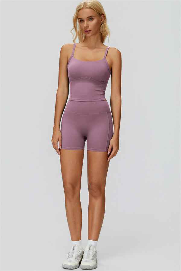 The Fyra Crop Tank Shorts 2-Piece Set
